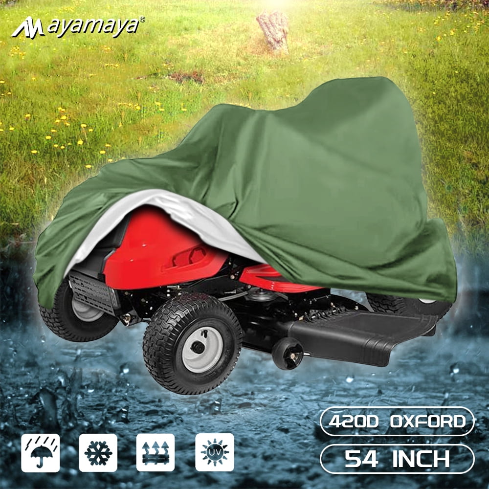 Riding Lawn Mower Cover,AYAMAYA Waterproof Windproof Lawn Tractor Cover