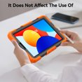 thumbnail image 4 of For Xiaomi Redmi Pad SE 8.7 inch 2024, 360 Rotating Shockproof Cover with Stand, Screen Protector, Shoulder Strap, Orange, 4 of 7