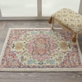 thumbnail image 2 of 2â€™ x 3â€™ Ivory and Pink Medallion Scatter Rug, 2 of 4
