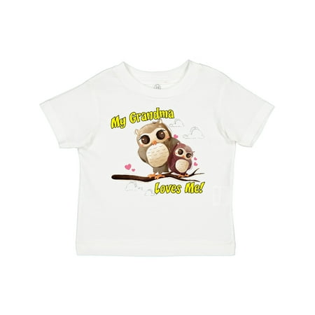 

Inktastic My Grandma Loves Me Owl Boys or Girls Toddler T-Shirt