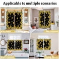 thumbnail image 6 of Sunflower Black Kitchen Curtains 84 Inch Length, Watercolor Floral Vintage Farmhouse Grommet Top Bedroom Living Room Curtains, Light Filtering Cafe Curtain Drapes 2 Panels Set 104''x84'', 6 of 9