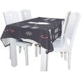 thumbnail image 3 of GZHJMY Christmas Llamas Holly Jolly Rectangle Tablecloth for Kitchen Dining Room Party Table Cover Home Decor 54"(W) x 72"(L), 3 of 7