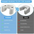 thumbnail image 5 of Reading Pillow for Gaming, Lap Desk Pillow for Sitting in Bed or Sofa, Arm Support Pillow for Reading, Playing, Crocheting, 5 of 8