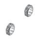 thumbnail image 2 of Sonducket Anillo de banda grabado, disfraz de boda, fiesta, nudillo estético, joyería para hombres, novios, accesorios de oficina, tamaño Type2 NO2, 2 of 6