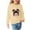 Beige, variant on Fesfesfes Girls Sweatshirts Printed Sweatshirt Round Neck Pullover Girls Hoodie Kids Non Hooded Top Flower Tops