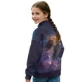 thumbnail image 3 of Xoenoiee Lion Lightning Cloud Print Kids Sweatshirts for Girls Kids Half Zip Fleece Pullover Tops Quarter Zipper Hoodies Fall Winter Outfits Clothes, Size 9-10 Years, 3 of 7