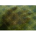 thumbnail image 4 of oneOone Cotton Silk Fabric Leaves & Geometric Block Printed Fabric 1 Yard 42 Inch Wide, 4 of 4