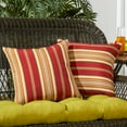 thumbnail image 4 of Greendale Home Fashions Roma Stripe 17 in. Square Outdoor Throw Pillow (2-Pack), 4 of 5