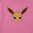 thumbnail image 2 of Girl's Pokemon Eevee Face Portrait Graphic Cropped T-Shirt Light Pink Small, 2 of 3