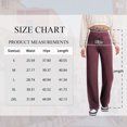 thumbnail image 4 of SWQZVT Womens Dress Pants High Waist Straight Leg Pants Button Down Bottoms Work Pants Trousers with Pockets Womens Clothes Elastic Waisted Stretch Business Slacks, 4 of 11