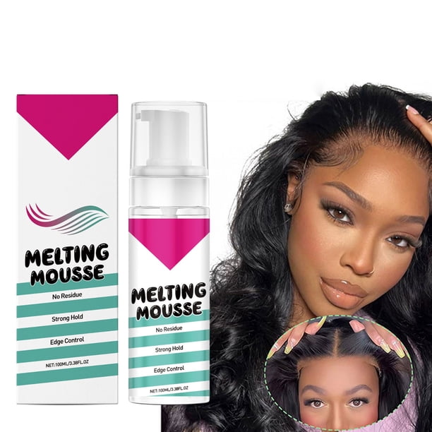 Gel mousse para peinar pelucas, fórmula suave, cuidado hidratante, peinado duradero, 100 ml, mousse de plástico