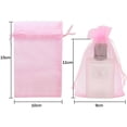 thumbnail image 2 of Bolsas de red reutilizables para necesidades decorativas, bolsas de organza con cordón, porta obsequios de tul transparente, resistentes y suaves al tacto para pequeñas piezas de té, joyas, bodas,, 2 of 5