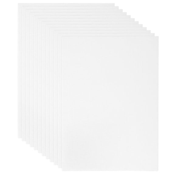4x6" Canvas Boards for Painting, 12 Pack 100% Cotton Square Triple Primed Stretched Blank Art Canvas Panel Bulk Thin for Acrylic, Oil, Tempera Paints, White