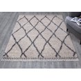 thumbnail image 3 of Better Homes & Gardens Lattice Trellis Fringed Shag Rug, 5'3" x 7', White, 3 of 9