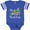 Football Blue and White, variant on Inktastic My 1st Mardi Gras with Mask Boys or Girls Baby Bodysuit