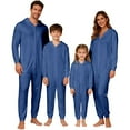 thumbnail image 4 of KANG Family Matching Hooded Zip Up clothes Sleepwear For Parents And Kids Festive Holiday Outfits Cozy Loungewear, 4 of 7