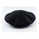 thumbnail image 1 of Sombrero estilo boina francesa de algodón y poliéster negro, 1 of 1