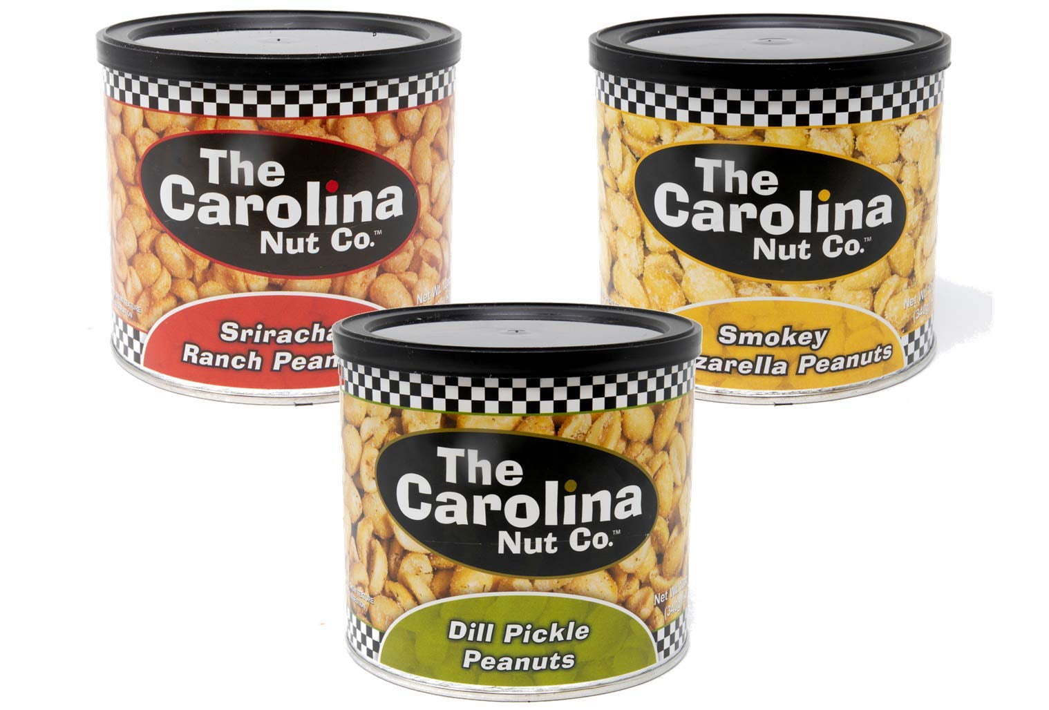 Carolina Nut Company HandRoasted Peanuts 12 oz. Cans, Variety 3Pack