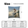 thumbnail image 5 of Surfing in Summer Set with Unique CoversPatterns - 2 Pack Decorative Pillows for Bed - Includes Pillow Inserts - Available in 16x16, 18x18, 20x20 Inches for Any Occasion, 5 of 6