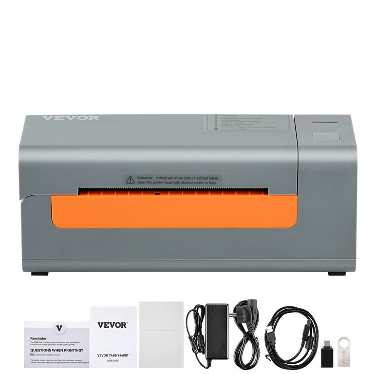 VEVOR Imprimante d'Étiquettes Thermique 4x6 203 dpi USB avec Détection Auto  des Étiquettes //UPS Prise Charge Windows/Windows/Mac OS/Linux