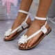 thumbnail image 1 of WILLBEST Sandalias Cómodas De Verano De Talla Grande Para Mujer Con Costuras, Suelas Gruesas Y Huecas., 1 of 8