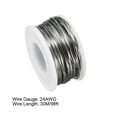 thumbnail image 2 of 24 Gauge Heat Resistance Wire Wrapping, 98ft Heating Resistor Wires Electronic Coil, 2 of 4