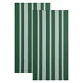 thumbnail image 4 of Smuge 2 Pack Oversized Cabana Stripe Beach Towels, 60x30 inches Microfiber Outdoor Large Swim Towel for Adults (Green), 4 of 9