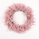 thumbnail image 4 of Guirnalda de flores flocadas artificiales, redonda, 45,72 cm, adorno para fiesta, decoración de fondo Rosa BLESIY Corona de puerta delantera, 4 of 7