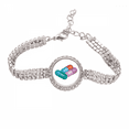 thumbnail image 1 of Capsula, pastilla productos de cuidado de la salud patrón Pulsera de tobillera de cadena de tenis, joyería de diamantes, 1 of 3