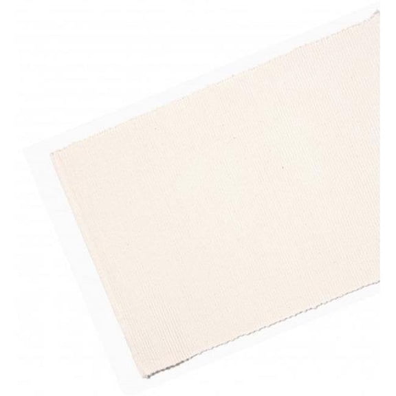 13 x 72 in. Ribbed Table Runner, White