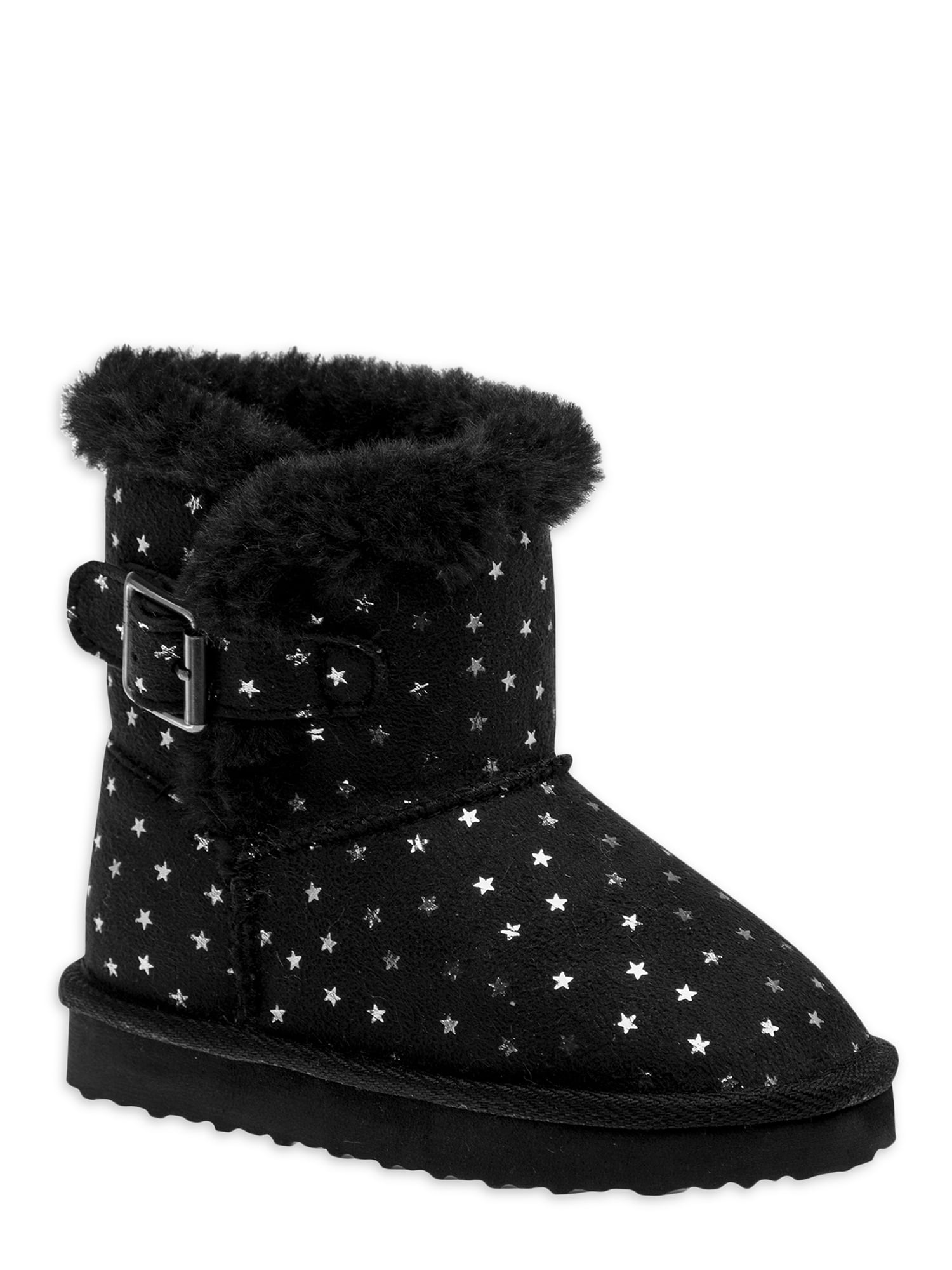 Josmo Faux Fur Glitter Shearling Boots (Toddler Girls)