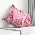 thumbnail image 3 of Valentine's Day Pillow Covers 26x26 Inch Decorative Throw Pillow Cover, Ombre Pink Gnomes Love Roses Romantic Sofa Pillowcases Accent Cushion Case Home Decor Bedroom Living Room, 3 of 6