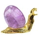 thumbnail image 1 of Figura de caracol de cristal, decoración de escritorio, linda estatua de caracol, figura de animal de cristal para escritorio, 1 of 8