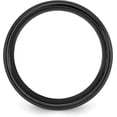 thumbnail image 2 of Chisel Black Titanium Brushed with Polished Blue IP-plated Center 8.2mm Band - Ring Size 13.0, 2 of 7