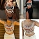 thumbnail image 2 of Pearls Layered Body Chains Bra Chest Chains Raves Party Costumes Body Jewelry Accessories for Women and Girls Clubwear, 2 of 4