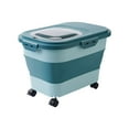 thumbnail image 3 of Pet Dog Cat Food Storage Container 10kg Large Kitchen Airtight Tank Rice Green, 3 of 8