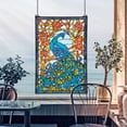 thumbnail image 4 of Design Toscano Peacock`s Paradise Stained Glass Window Hanging Panel, 89 cm, Stained Glass, Full Color, 4 of 5
