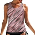 thumbnail image 2 of TIMIFIS Womens Blouson Tankini Top No Bottom Loose Fit Swim Top Modest Tank Top, 2 of 7