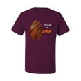 thumbnail image 2 of Wild Bobby, Basketball Fingerprint It's In My DNA, Sports, Men Graphic Tee, Maroon, XX-Large, 2 of 5