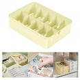 thumbnail image 6 of Sock Underwear Storage Case, Lingeries Storage Bins Dividers Durable Save Space Portable Dresser Drawer Organizer for Panties Ties Belts Grids yellow, 6 of 8