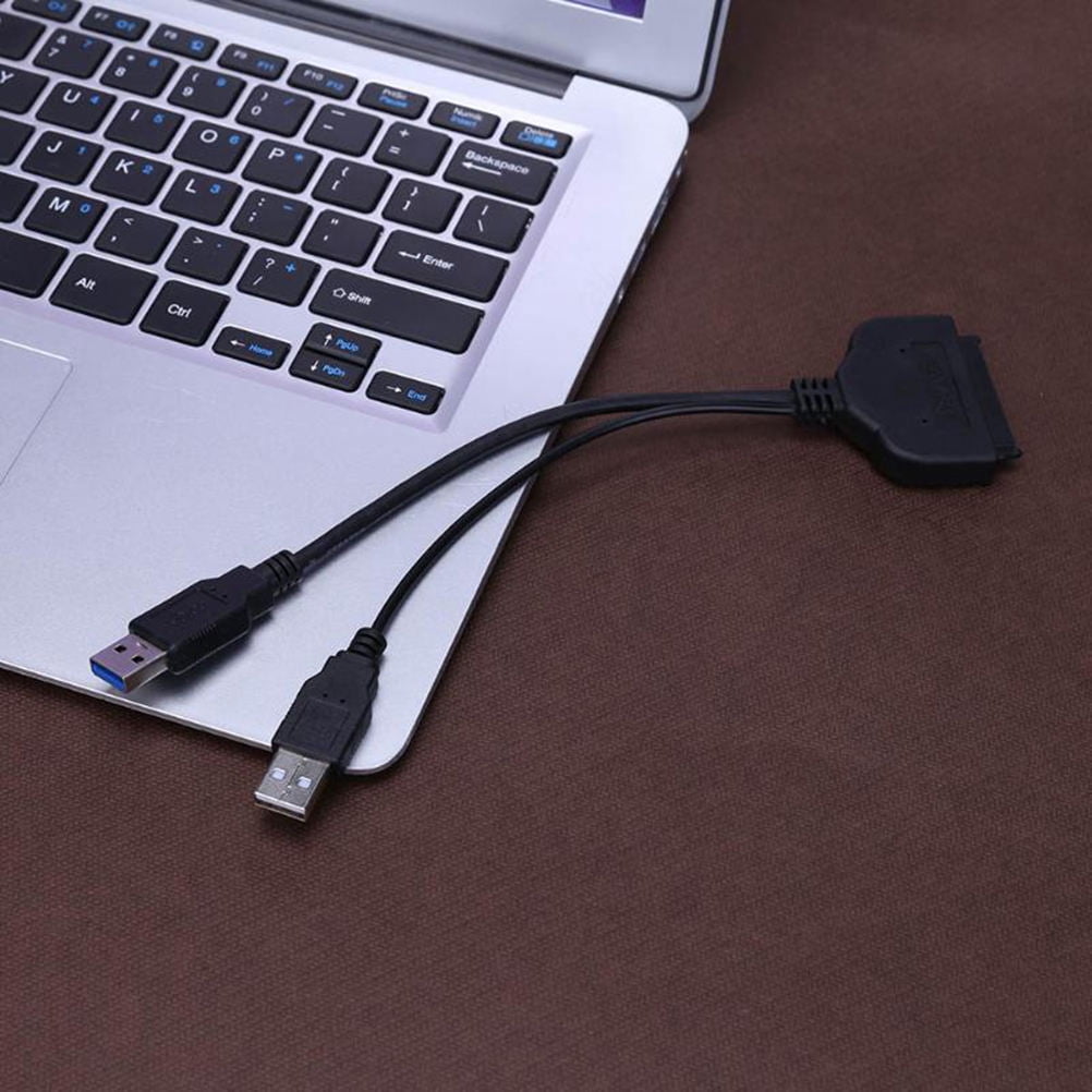 HINTRMENT External Hard Drive Adapter Cable Black Lightweight Portable USB 3.0 for It Technicians