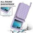 thumbnail image 5 of for Motorola Razr+ 2024 Wallet Case, Adjustable Detachable Crossbody Strap Zipper Purse with Credit Card Slots Holder RFID Blocking PU Leather Protective Cover for Women Girls, Lightpurple, 5 of 11