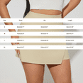 thumbnail image 3 of Only Moment Skorts Skirts for Women Polyurethane Fiber Solid with Built-In Shorts and Pockets for Golf Tennis Hiking Workout Casual Skort Skorts for Wowomen Knee Length Beige,M, 3 of 7