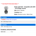 thumbnail image 2 of Wagner Brake Light Bulb Clear Miniature Lamp Automotive Bulb fits Dodge Journey, 2 of 2