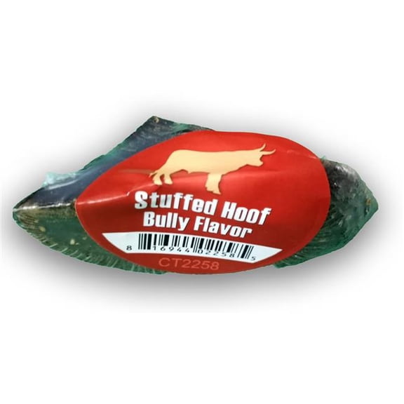Scoochie Pet Products 992 Bully Stick Stuffed Cow Hoof Treats