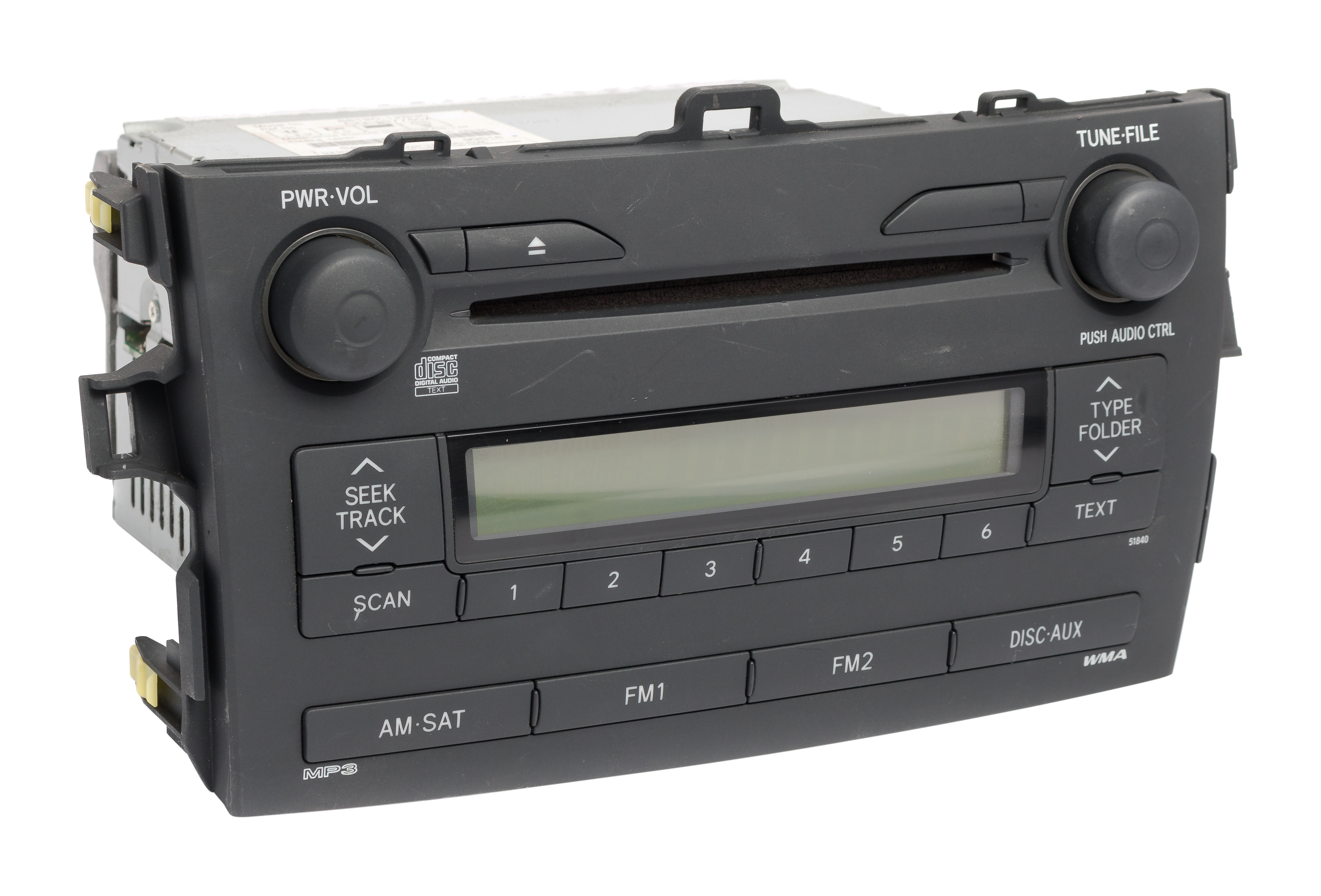 Restored 2009 Toyota Corolla AM FM Satellite-Capable Radio CD Player 8612012B30 Opt 51840 (Refurbished)
