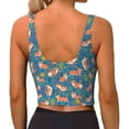 thumbnail image 3 of Lsque Corgi with Flowers Printed Women'S Sports Bra, Compression, Moisture Wicking, High-Impact Sports Bra For Women,Supportive sports bra-XX-Large, 3 of 9