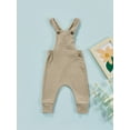 thumbnail image 2 of Franhais Girls Buttons Decor Jumpsuit, Plain Bodysuit, Wide Shoulder Straps One-Piece Clothes, 2 of 9