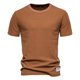 thumbnail image 1 of Camiseta interior básica de punto liso con cuello redondo para hombre: informal y duradera, 1 of 3