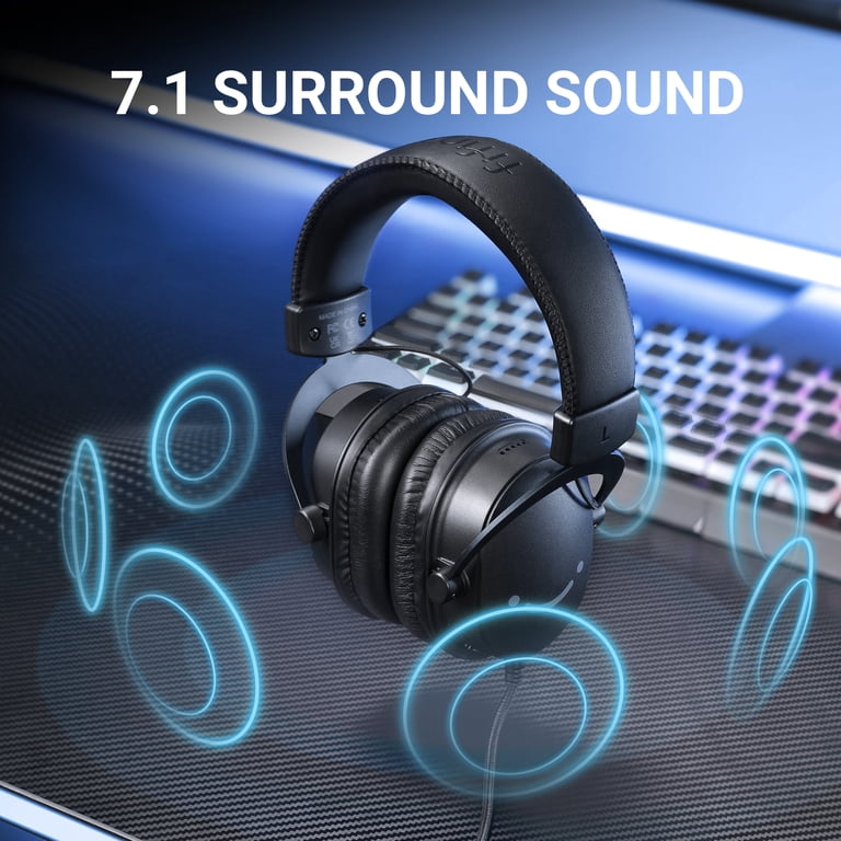 FIFINE H9 Pro Gaming Headset, USB/3.5mm, 7.1 Surround Sound photo 5